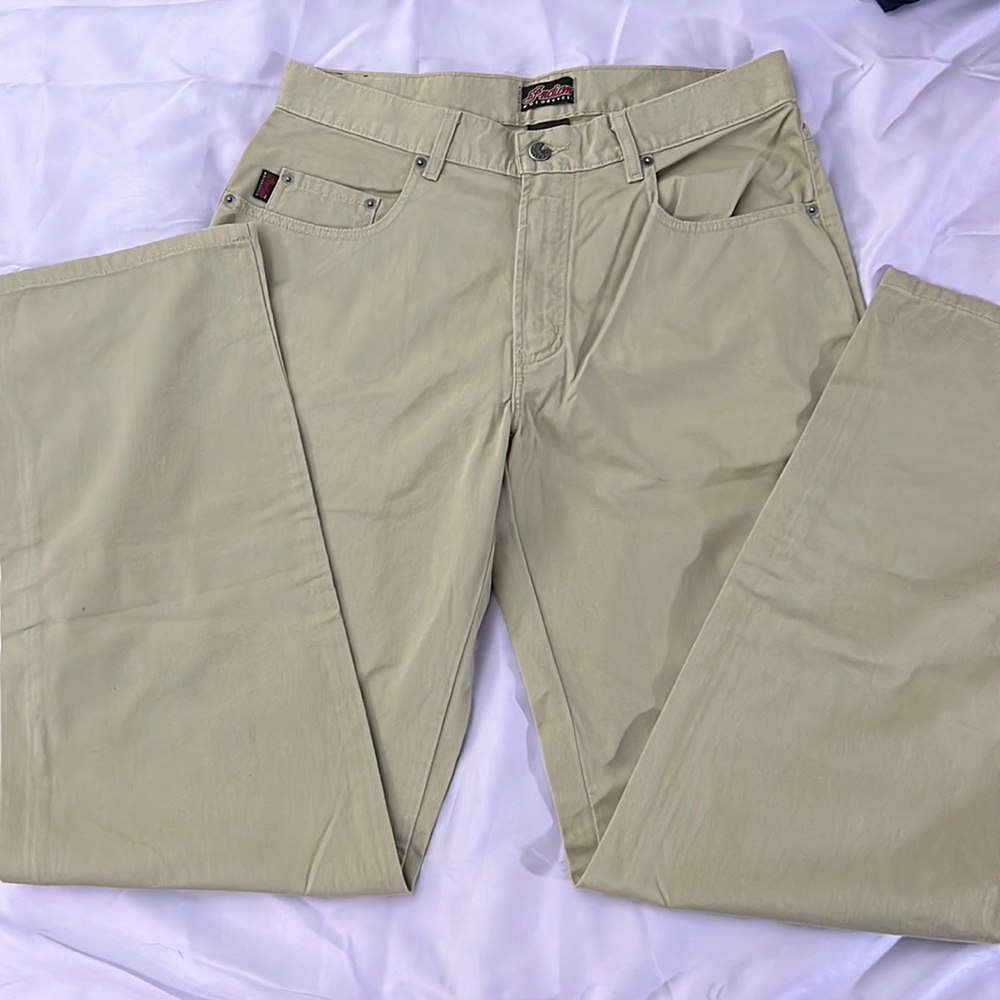 Indian Motorcycle Relaxed Fit Beige Jeans